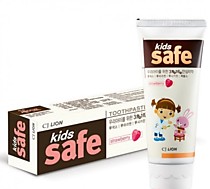 Детская зубная паста "Kids Safe" со вкусом клубники, от 3-х до 12 лет, 90 гр..